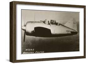 XF2A-2 Brewster Navy Fighter Plane-null-Framed Art Print