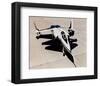 XFV-12 supersonic fighter study-null-Framed Art Print