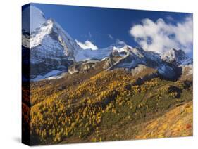 Xiannairi Mountain, Yading Nature Reserve, Sichuan Province, China-Jochen Schlenker-Stretched Canvas