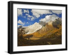 Xiaruoduojio Mountain, Yading Nature Reserve, Sichuan Province, China, Asia-Jochen Schlenker-Framed Photographic Print