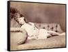 Xie Sleeping, 1874-Lewis Carroll-Framed Stretched Canvas