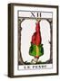 Xii the Hanged Man, Seven Tarot Cards from Different Packs-null-Framed Giclee Print