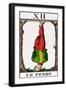 Xii the Hanged Man, Seven Tarot Cards from Different Packs-null-Framed Giclee Print