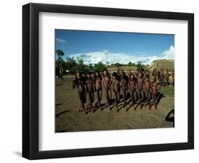 Xingu Dance, Brazil, South America-Claire Leimbach-Framed Photographic Print