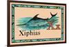 Xiphias-null-Framed Art Print