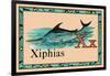 Xiphias-null-Framed Art Print