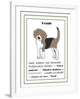 XL Beagle-Jennifer Zsolt-Framed Giclee Print