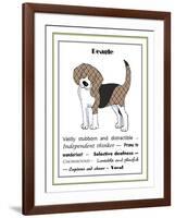 XL Beagle-Jennifer Zsolt-Framed Giclee Print