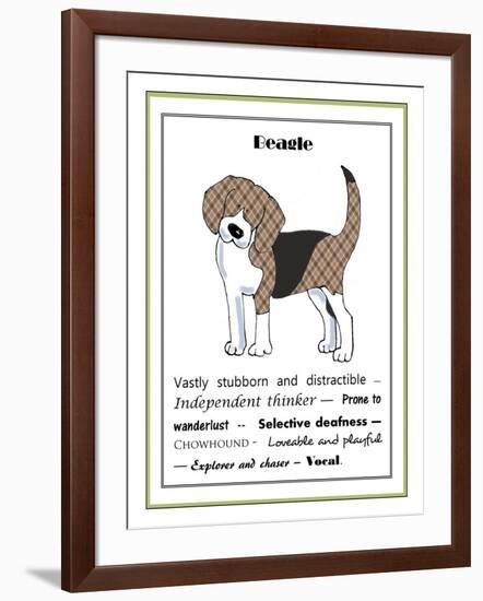 XL Beagle-Jennifer Zsolt-Framed Giclee Print