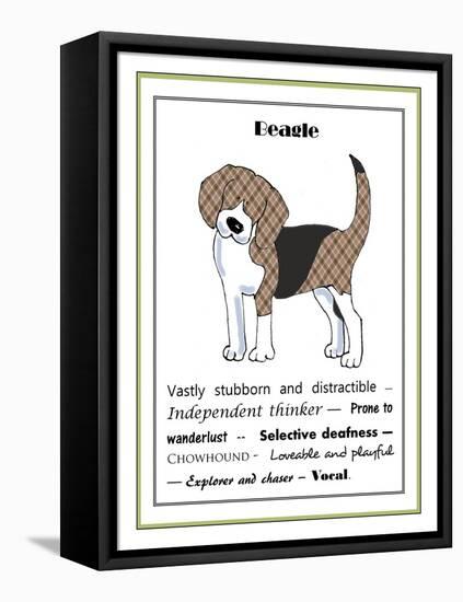 XL Beagle-Jennifer Zsolt-Framed Stretched Canvas