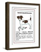 XL Jack Russell-Jennifer Zsolt-Framed Giclee Print