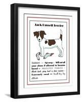 XL Jack Russell-Jennifer Zsolt-Framed Giclee Print