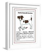 XL Jack Russell-Jennifer Zsolt-Framed Giclee Print