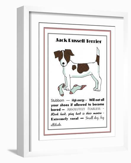 XL Jack Russell-Jennifer Zsolt-Framed Giclee Print