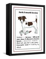 XL Jack Russell-Jennifer Zsolt-Framed Stretched Canvas