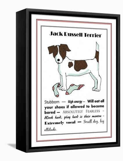 XL Jack Russell-Jennifer Zsolt-Framed Stretched Canvas