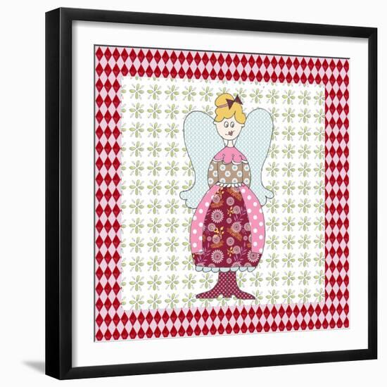 Xmas Angel-Effie Zafiropoulou-Framed Giclee Print