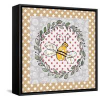 Xmas Bee-Effie Zafiropoulou-Framed Stretched Canvas