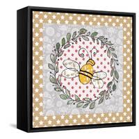 Xmas Bee-Effie Zafiropoulou-Framed Stretched Canvas