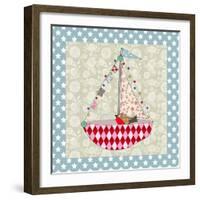 Xmas Boat-Effie Zafiropoulou-Framed Giclee Print