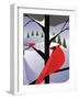 Xmas Cardinals-Marie Sansone-Framed Giclee Print