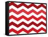 Xmas Chevron 2-Color Bakery-Framed Stretched Canvas