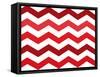 Xmas Chevron 2-Color Bakery-Framed Stretched Canvas