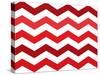 Xmas Chevron 2-Color Bakery-Stretched Canvas