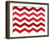 Xmas Chevron 2-Color Bakery-Framed Giclee Print