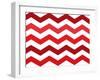 Xmas Chevron 2-Color Bakery-Framed Giclee Print