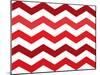 Xmas Chevron 2-Color Bakery-Mounted Giclee Print