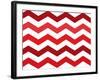 Xmas Chevron 2-Color Bakery-Framed Giclee Print