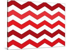 Xmas Chevron 2-Color Bakery-Stretched Canvas