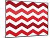 Xmas Chevron 2-Color Bakery-Mounted Giclee Print