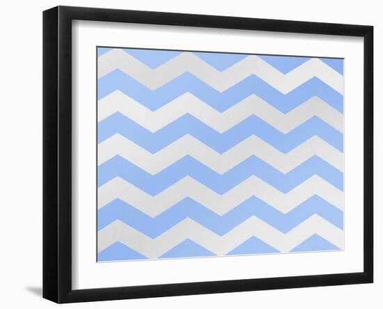 Xmas Chevron 3-Color Bakery-Framed Giclee Print