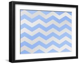 Xmas Chevron 3-Color Bakery-Framed Giclee Print