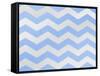 Xmas Chevron 3-Color Bakery-Framed Stretched Canvas