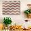 Xmas Chevron 4-Color Bakery-Stretched Canvas displayed on a wall