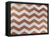 Xmas Chevron 4-Color Bakery-Framed Stretched Canvas