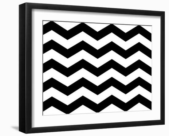 Xmas Chevron 6-Color Bakery-Framed Giclee Print