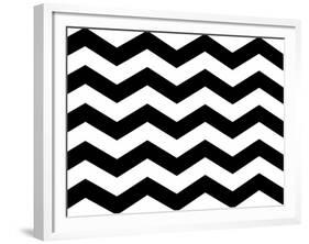 Xmas Chevron 6-Color Bakery-Framed Giclee Print