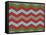 Xmas Chevron 7-Color Bakery-Framed Stretched Canvas