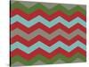Xmas Chevron 7-Color Bakery-Stretched Canvas