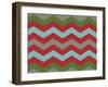 Xmas Chevron 7-Color Bakery-Framed Giclee Print