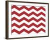 Xmas Chevron 8-Color Bakery-Framed Giclee Print