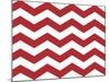 Xmas Chevron 8-Color Bakery-Mounted Giclee Print