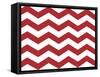 Xmas Chevron 8-Color Bakery-Framed Stretched Canvas