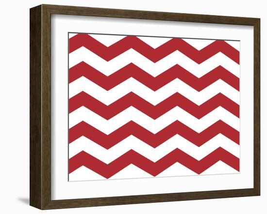 Xmas Chevron 8-Color Bakery-Framed Giclee Print