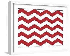 Xmas Chevron 8-Color Bakery-Framed Giclee Print