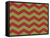 Xmas Chevron 9-Color Bakery-Framed Stretched Canvas
